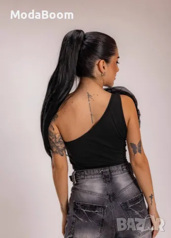 Черен дамски топ, снимка 2 - Корсети, бюстиета, топове - 48683273
