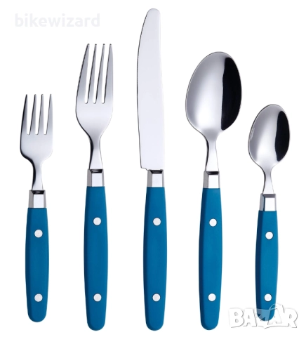 Комплект прибори за хранене от неръждаема стомана, 20 броя НОВИ