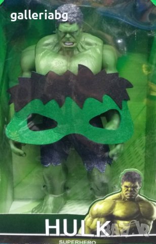 Голяма фигура на Хълк с маска (Hulk, Marvel), снимка 1 - Фигурки - 40318467