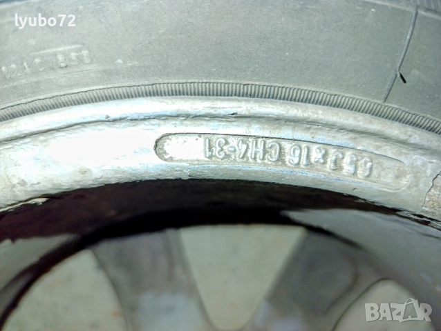 Лети джанти 16" 4х108 - 4 броя комплект със зимни гуми, снимка 7 - Гуми и джанти - 52911746