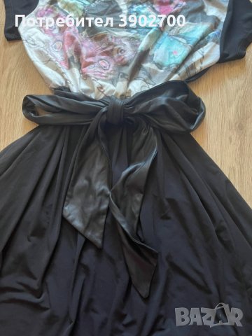 Нова черна рокля с изрязан гръб, снимка 4 - Рокли - 44046889