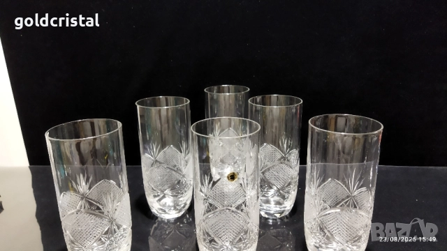 кристални чаши , снимка 2 - Антикварни и старинни предмети - 51477036