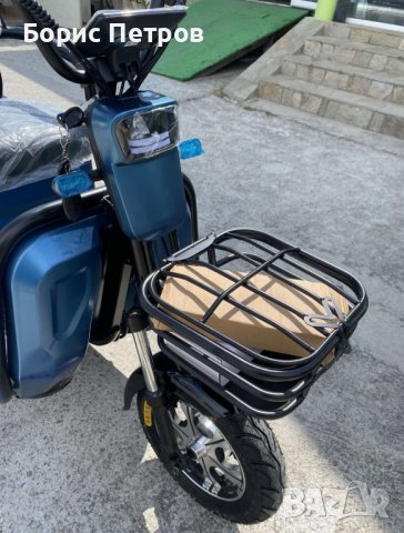 НОВ МОДЕЛ 2025 Електрическа Двуместна Триколка CARGO LUX 1500W - SKY BLUE, снимка 5 - Мотоциклети и мототехника - 38089142