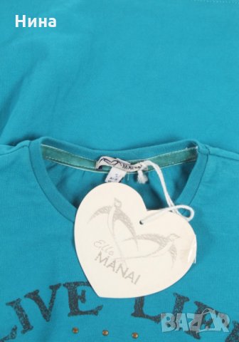 Блузка Manai в синьо, снимка 3 - Детски Блузи и туники - 27024368