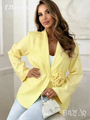 Дамско елегантно сако с роза, снимка 2 - Сака - 53556290