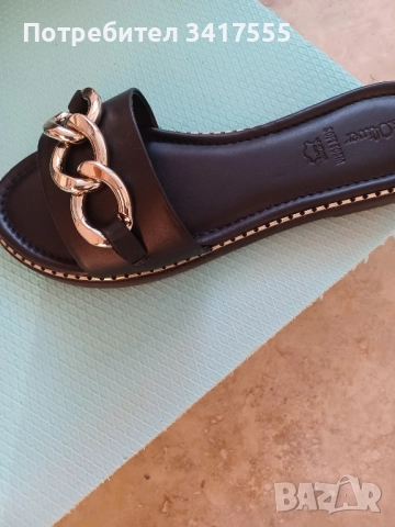 Дамски чехли естествена кожа, снимка 3 - Чехли - 52536155