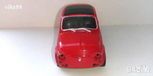 Метална количка Fiat 500 Nuova Welly - Мащаб 1:34-39, снимка 6 - Колекции - 49451607