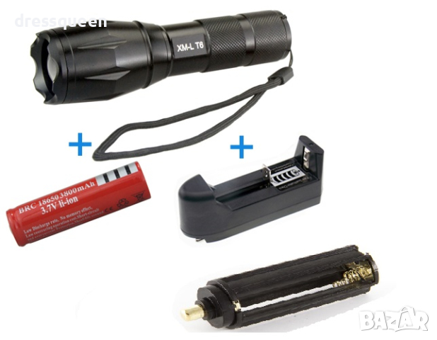 X6-902 CREE LED фенер с презареждаща акумулаторна батерия, снимка 11 - Прожектори - 44907790