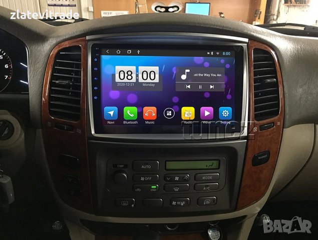 TOYOTA LAND CRUISER 100 /2003-2008/ 10" КЛИМАТРОНИК- Андроид НАВИГАЦИЯ, 9526, снимка 2 - Навигация за кола - 40035749