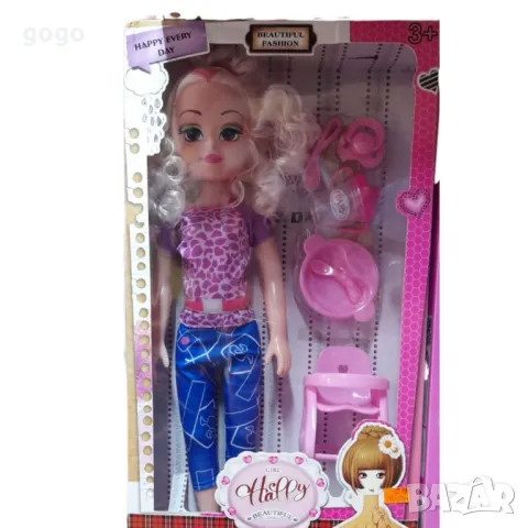 кукла със аксесоари за игра, снимка 1