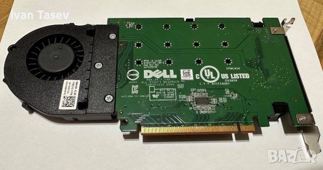 Адаптер Dell Quad NVMe M.2 PCIe x16 Ultra-Speed DPWC400, снимка 2 - Кабели и адаптери - 43659146