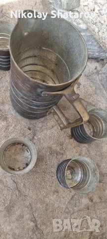 меден комплект за вино и ракия , снимка 5 - Сервизи - 53281902