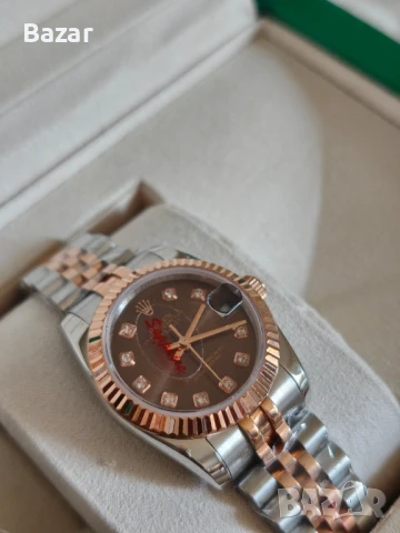 Дамски Rolex 36mm Автоматичен , снимка 2 - Дамски - 50917744