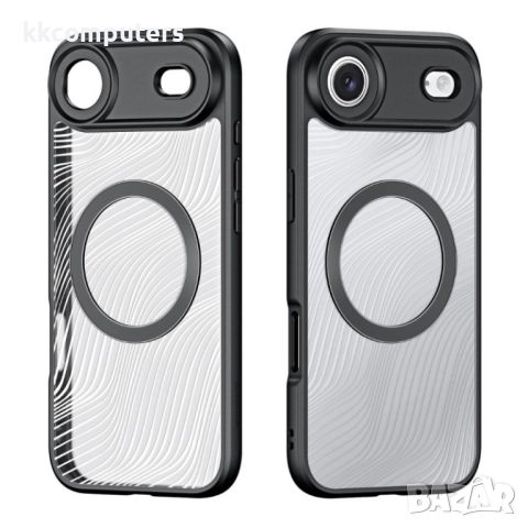 Силиконов твърд кейс Dux Ducis AIMO с Magsafe, За iPhone 17 Air (6.9), Черен и Протектор, снимка 2 - Калъфи, кейсове - 52062418