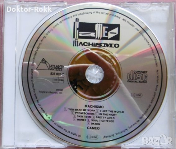 Cameo – Machismo (1988, CD), снимка 3 - CD дискове - 38411526
