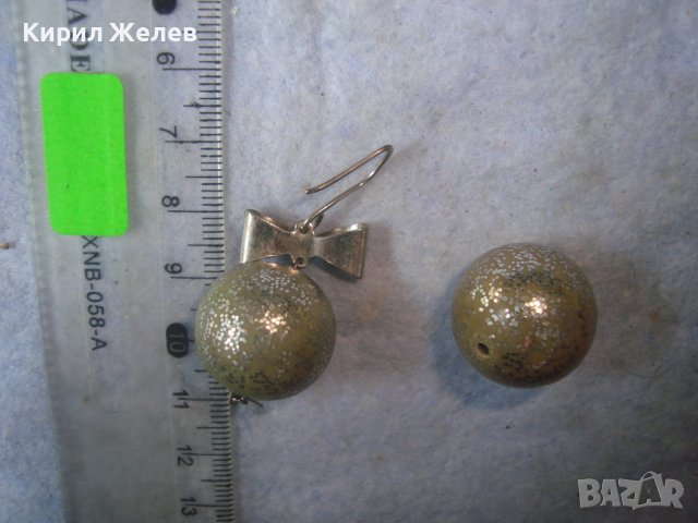 СТАРИ ВИНТИДЖ ОБЕЦИ ПОДХОДЯЩИ за МАТЕРИАЛ за ХЕНД-МЕЙД УКРАШЕНИЯ 27618, снимка 2 - Обеци - 37744001