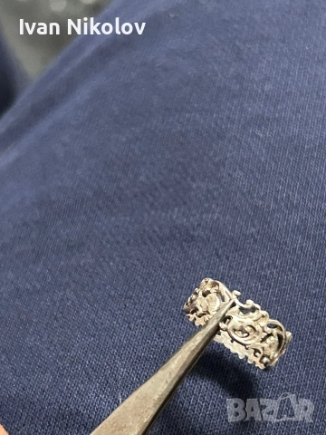 Сребърна халка ръчна изработка, снимка 5 - Пръстени - 52829651