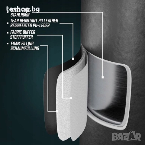 Боксова круша PHYSONIC 175 см немско производство, снимка 7 - Бокс - 52312186