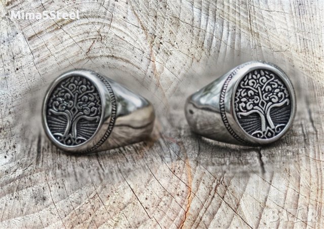 Мъжки стоманен пръстен Stainless Steel 316L , снимка 4 - Пръстени - 27620765