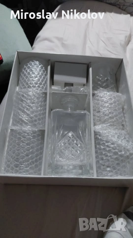 Кристален сервиз за алкохол - Poltar Crystal, снимка 5 - Сервизи - 53582214