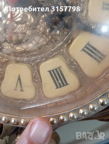 Стенен часовник в бароков стил, снимка 5 - Антикварни и старинни предмети - 50453885