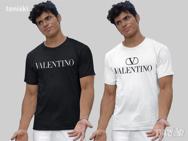 Тениски Valentino Валентино принт, снимка 2 - Тениски - 51869170