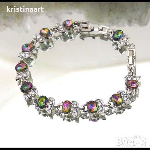 Гривна от мистичен топаз *Романтика*