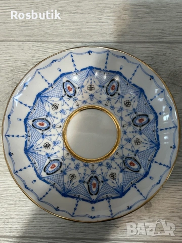 4 броя Старинни порцеланови съветски чинии ЛФЗ , снимка 2 - Антикварни и старинни предмети - 53455370