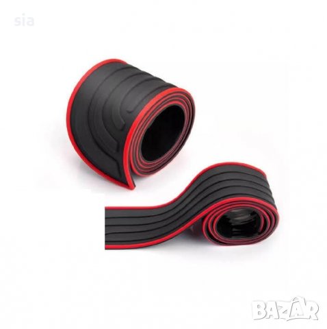 Универсална гумена лайсна за задна броня, протектор за броня, декоративина лайсна, размер 90/ 7см., 