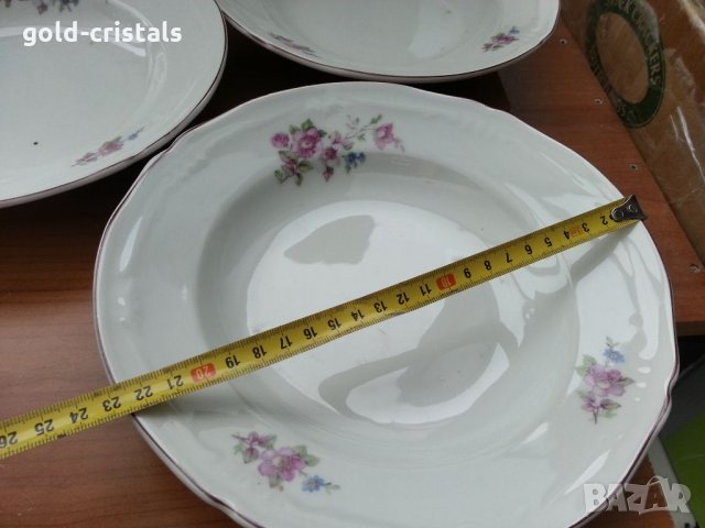 Стар български порцелан чинии, снимка 2 - Антикварни и старинни предмети - 33205723