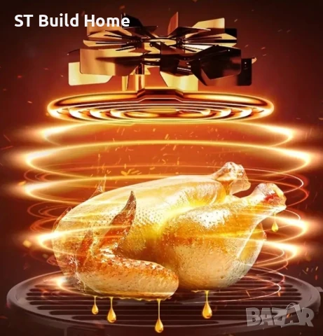 Въздушен фритюрник с Цифров Дисплей – 2-3L, 1350W, 6 Програми , снимка 2 - Фритюрници - 51296971