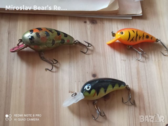 Лот 3бр Воблерчета Потапяни - Тип Бомбер 