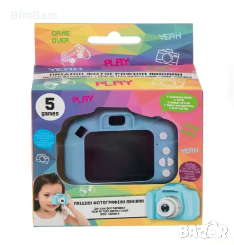 Промоция -50% ! Детски дигитален фотоапарат/камера, снимка 4 - Електрически играчки - 48020204