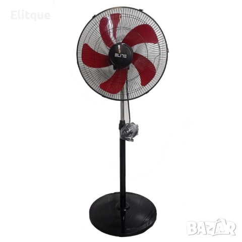 Вентилатор на стойка Elite EFS-1304 - 100w - кръгла метална стойка, снимка 5 - Друга електроника - 52855365