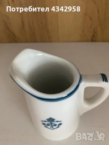 Ретро каничка в морски стил.Чехословакия.Порцелан. , снимка 2 - Антикварни и старинни предмети - 50721507