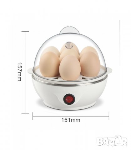 Яйцеварка с пара за 7 или 14 яйца с таймер - код 2014, снимка 7 - Други стоки за дома - 26857587