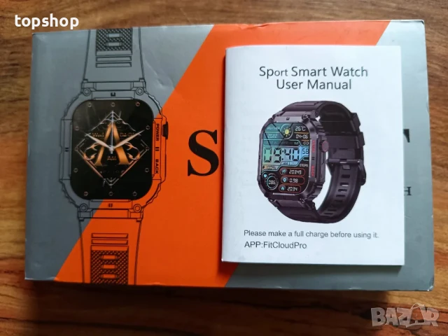 Спортен Смарт мъжки часовник с блутут, водоустойчив 2 инчов HD дисплей, снимка 5 - Друга електроника - 50556573