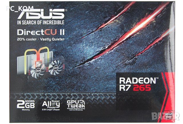 Продавам видео карта Asus Radeon R7 265, снимка 1 - Видеокарти - 43500877