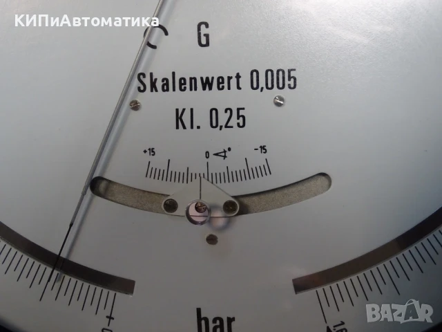 образцов манометър WIKA 341.11.250 (0-1.6)Bar precision test pressure gauge, снимка 3 - Резервни части за машини - 50505171
