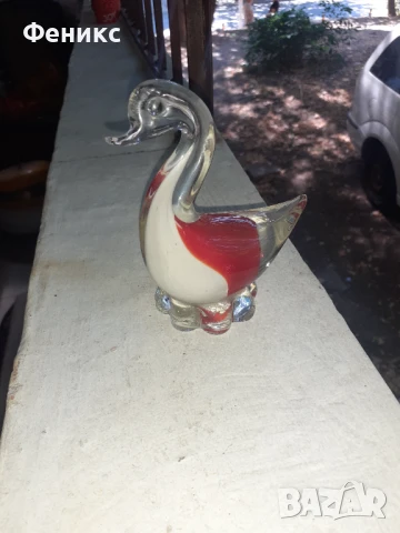 Пате Лебед Мурано, снимка 2 - Антикварни и старинни предмети - 51357843