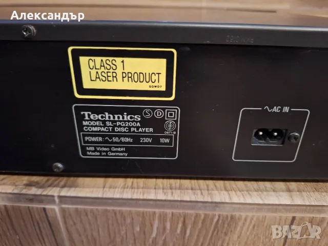 CD Player Technics SL-PG200A, снимка 4 - Ресийвъри, усилватели, смесителни пултове - 48122286