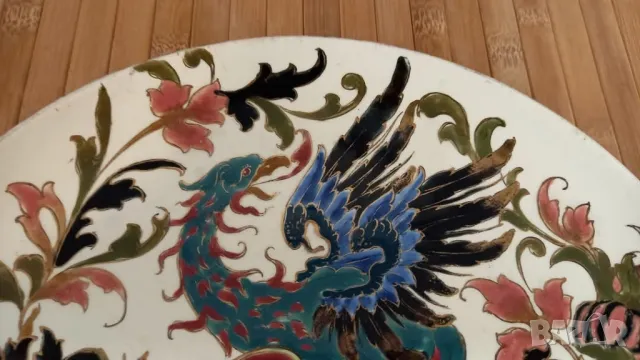 Стара чиния за стена – Rudolph Ditmar, Znaim, Австрия, снимка 2 - Антикварни и старинни предмети - 50113414