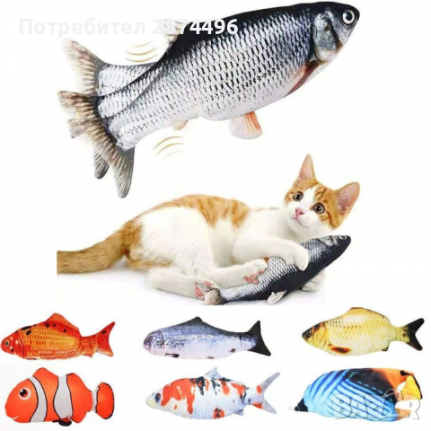 3118 Мърдаща се рибка за котки, снимка 2 - За котки - 36398683