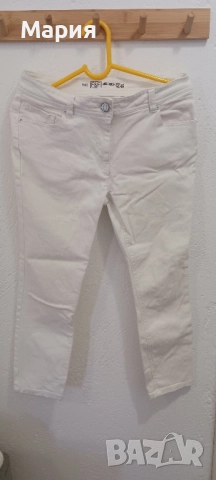 Дамски зимни бели дънки р-S