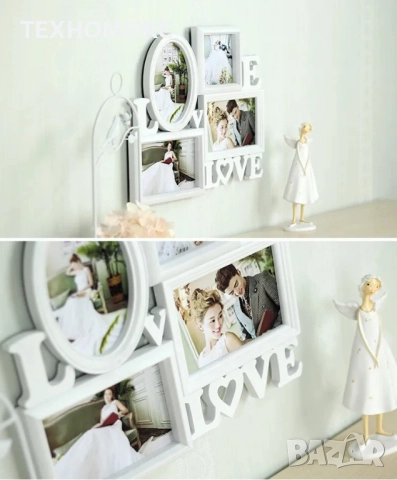 Фото рамка колаж Love , 4 снимки, снимка 8 - Други стоки за дома - 51869852