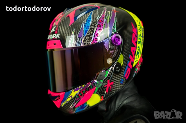 Топ Цена Мото Каска за мотор SHARK AERON FULL CARBON FAWN, снимка 6 - Аксесоари и консумативи - 52891027