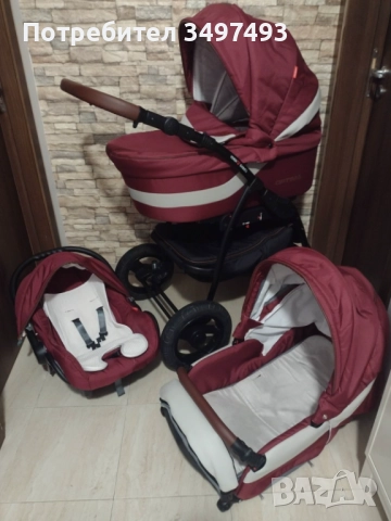 Изгодно!! Бебешка/Детска количка 3 в 1 Verdi Optima, снимка 5 - Детски колички - 52126667
