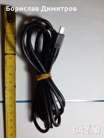 Продавам кабел USB - USB тип В, USB 2.0, 2 м за зареждане, пренос на данни и синхронизация, снимка 2 - Кабели и адаптери - 32335063