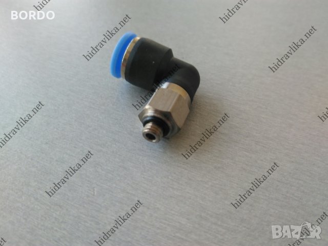 Бързи връзки коляно за шлаух М5-6, снимка 2 - Резервни части за машини - 33649120