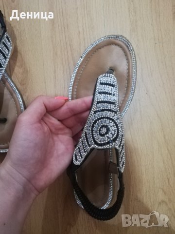 Сандали с камъчета , снимка 4 - Сандали - 33119594